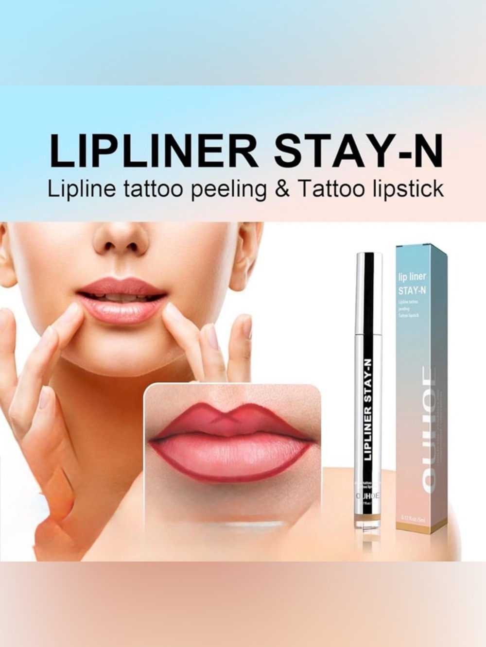 Ouhoe NWT Lip Liner Stay-N Light Bronze - Picture 4 of 4